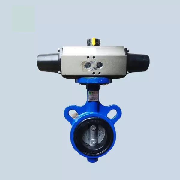 Van bướm gang điều khiển khí nén