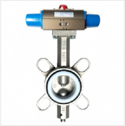 Van bướm inox điều khiển khí nén 01